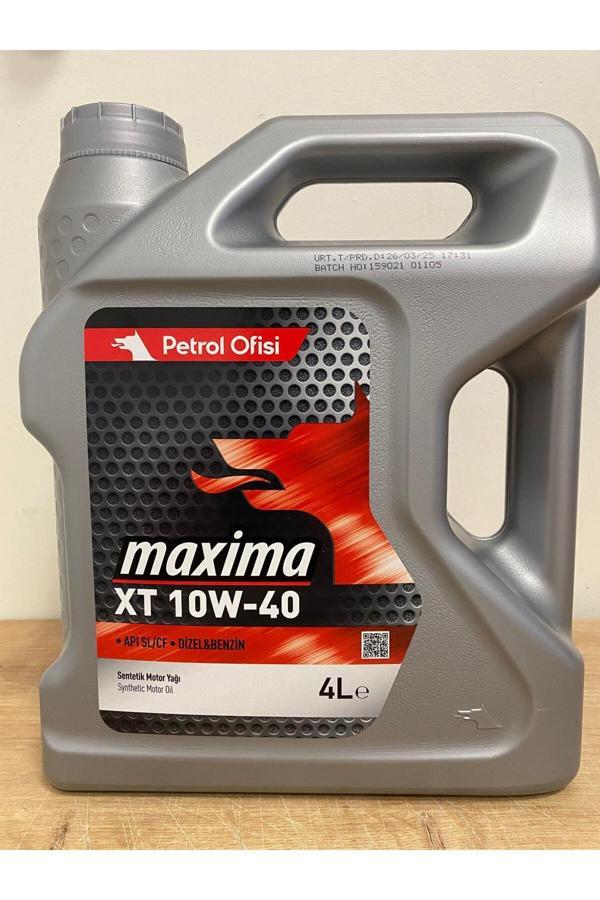 Petrol Ofisi Maxima Xt 10W-40 4Litre Sentetik Motor Yağı - Image 1