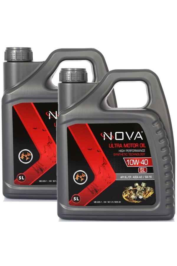 Nova 10W-40 5 Litre Motor Yağı Benzin, Lpg, Dizel (2 Adet) - Image 1