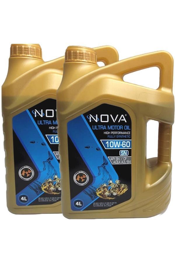 Nova 10W-60 Tam Sentetik Motor Yağı 2 X 4 Litre - Image 1