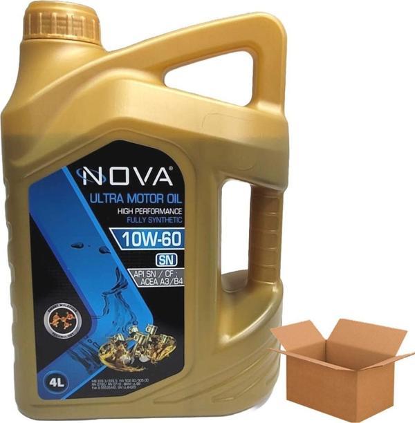 Nova 10W-60 Tam Sentetik Motor Yağı 4 X 4 Litre - Image 1