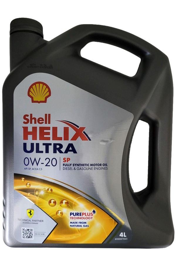 Shell Helix Ultra Sp 0W-20 Motor Yağı 4 Litre - Tam Sentetik - Acea C5 - Image 1