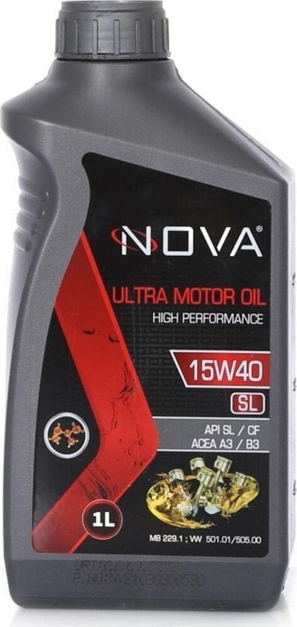 Nova 15W-40 Sl Motor Yağı 1 Litre - Benzin, Lpg Ve Dizel Araç - Image 1