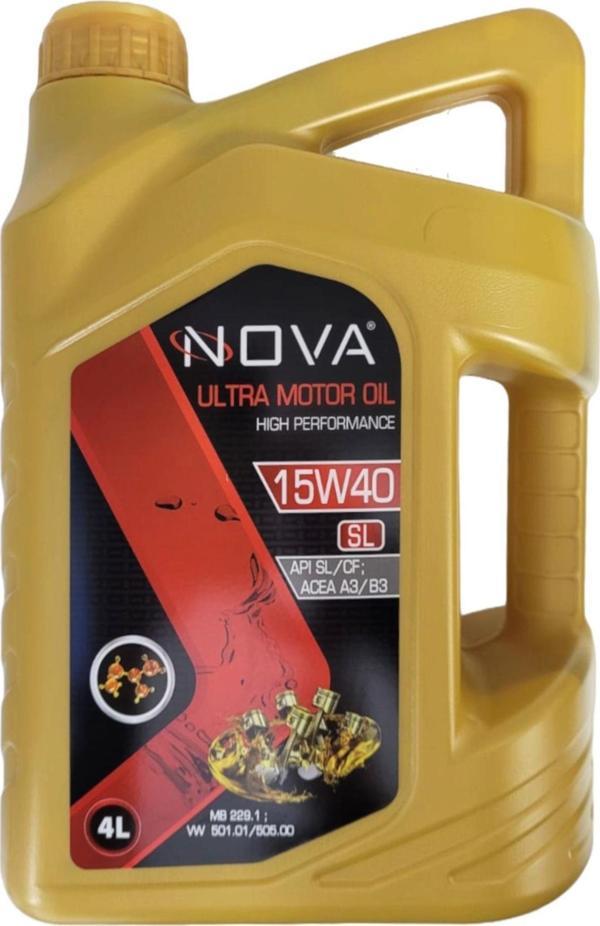 Nova 15W-40 Sl Motor Yağı 4 Litre - Benzinli, Lpgli Ve Dizel Araç Uyumlu - Image 1