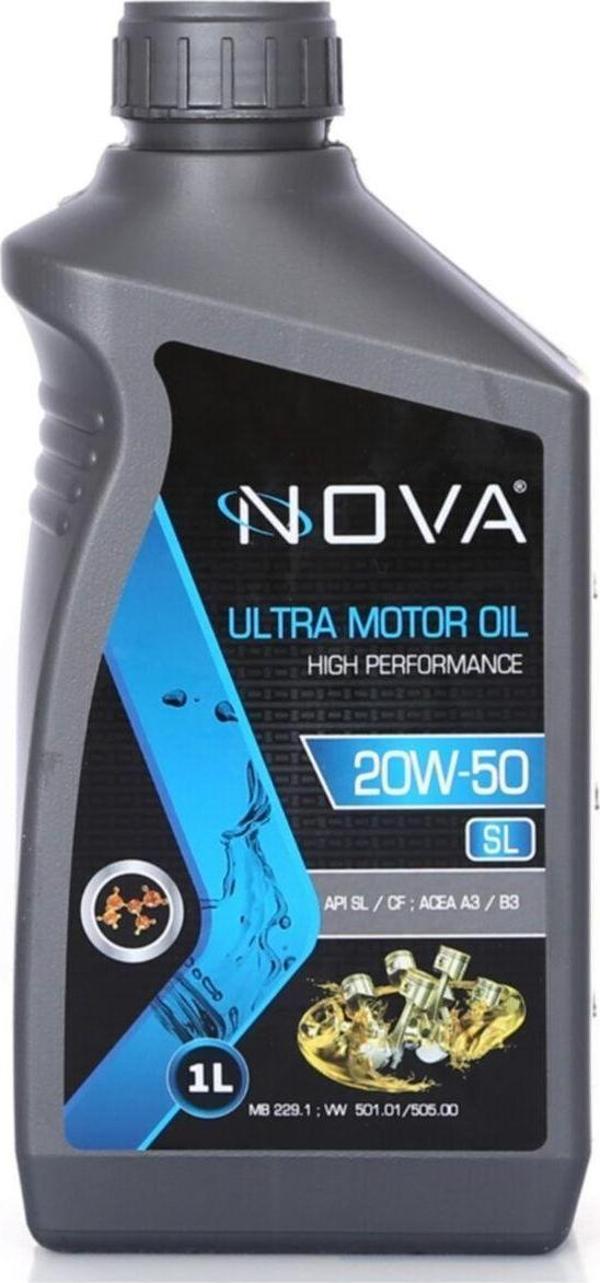 Nova 20W-50 1 Litre Motor Yağı - Benzinli, Lpg'Li, Dizel Araç Uyumlu - Image 1