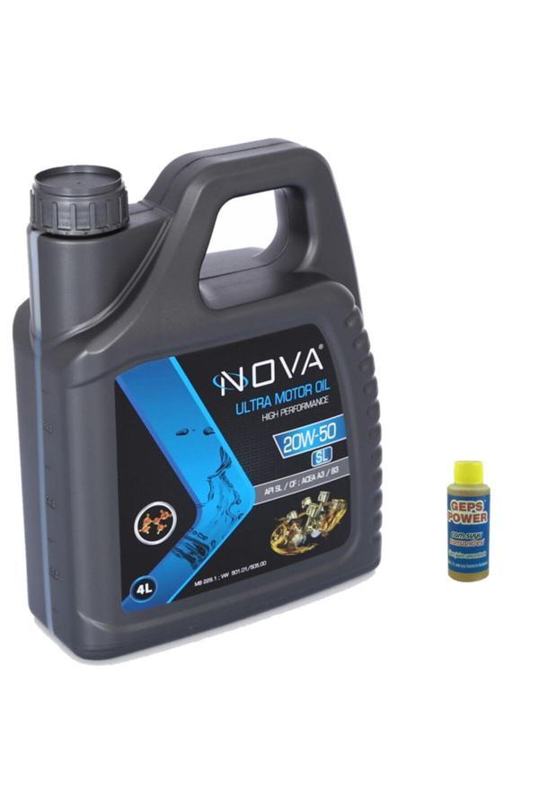 Nova 20W-50 4 Litre Motor Yağı Benzin, Lpg, Dizel +Cam Sabunu - Image 1