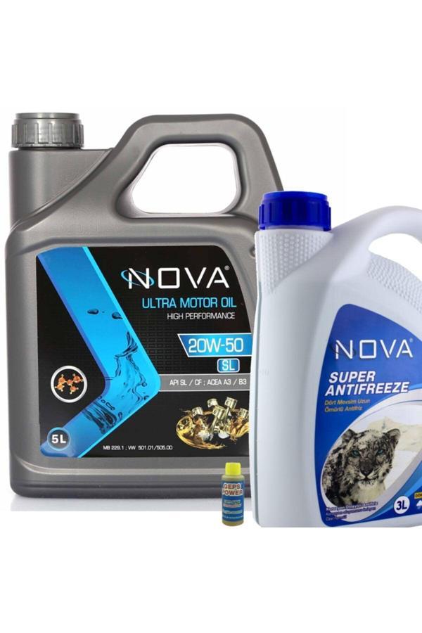 Nova 20W-50 5 Litre Motor Yağı Benzin, Lpg, Dizel +3L Y.Antifriz - Image 1
