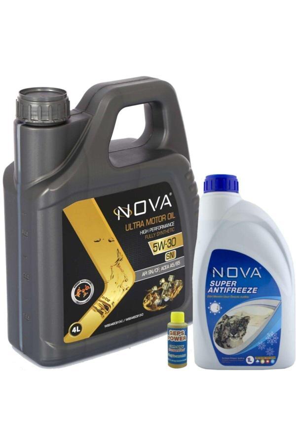 Nova 5W-30 4 Litre Motor Yağı Benzin, Lpg, Dizel +1Lt Antifriz - Image 1