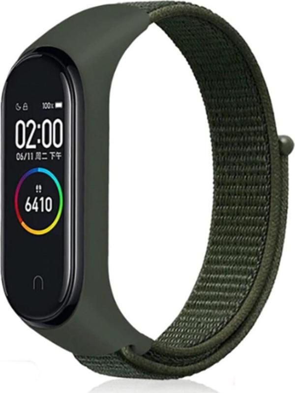 Coverzone Xiaomi Mi Band 6 Uyumlu Saat Kayışı Hasır Örme Kordon Kayış - Image 1