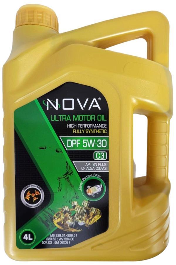 Nova 5W-30 4 Litre Tam Sentetik Motor Yağı -Api: Sn Plus, Acea: C3 - Image 1