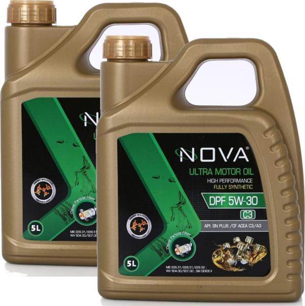 Nova 5W-30 5 Litre Tam Sentetik Dpf - Cat Motor Yağı X2 - Image 1