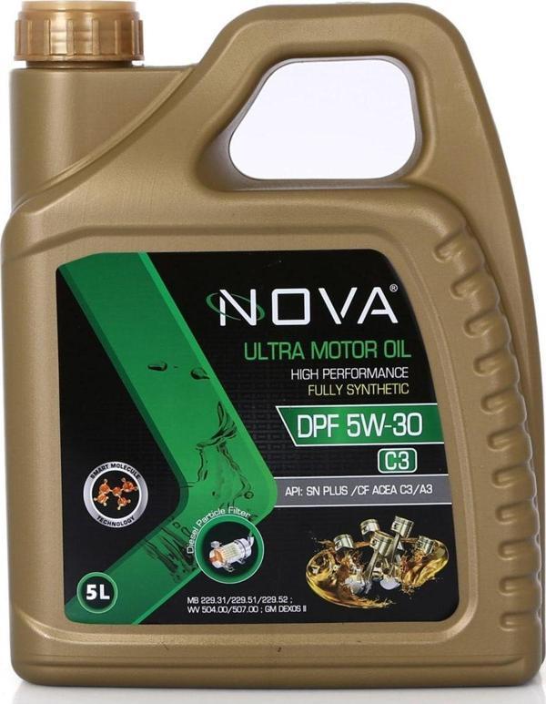Nova 5W-30 5 Litre Tam Sentetik Motor Yağı -Apı: C3 Dpf- - Image 1