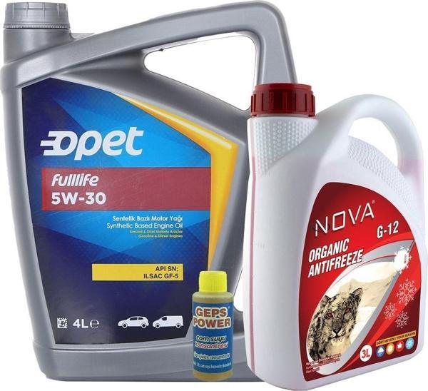 Opet Fullife 5W-30 Motor Yağı 4 L 3 L Kırmızı Antifriz - Image 1