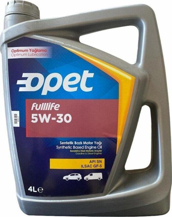 Opet Fulllife 5W-30 Sentetik Motor Yağı 4 L - Image 1