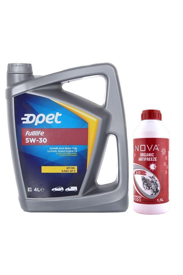 Opet Fulllife 5W-30 Sentetik Motor Yağı 4 L + 1500 Ml Antifriz - Image 1