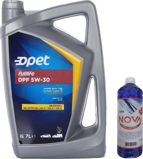 Opet Fulllife Dpf 5W-30 Sentetik Motor Yağı 7 L + 1Lt Oto Cam Suyu - Image 1
