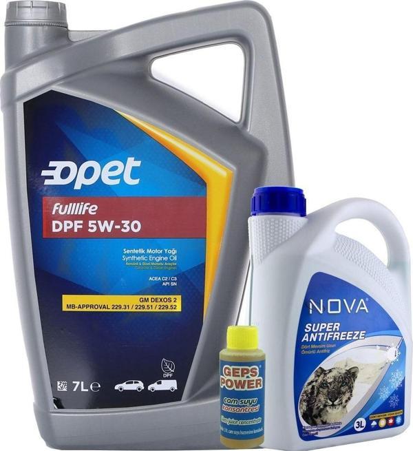 Opet Fulllife Dpf 5W-30 Sentetik Motor Yağı 7 L + 3 L Antifriz - Image 1