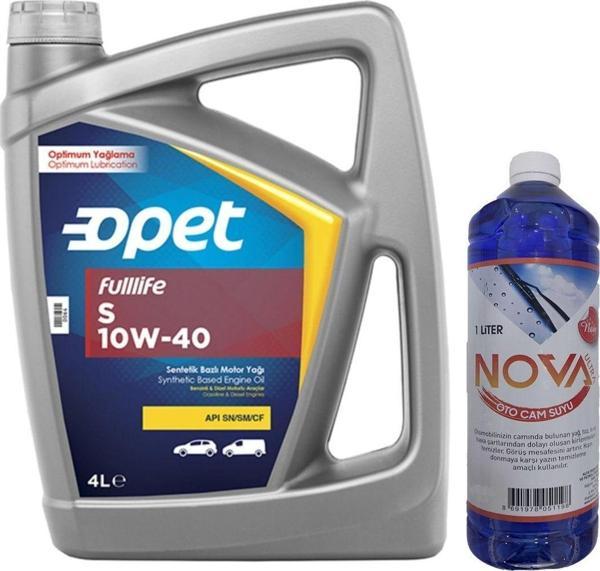 Opet Fulllife S 10W-40 Sentetik Motor Yağı 4 L + 1 Lt Oto Cam Suyu - Image 1
