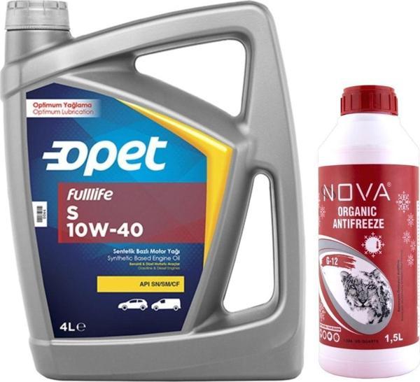 Opet Fulllife S 10W-40 Sentetik Motor Yağı 4 L + 1500 Ml Antifriz - Image 1