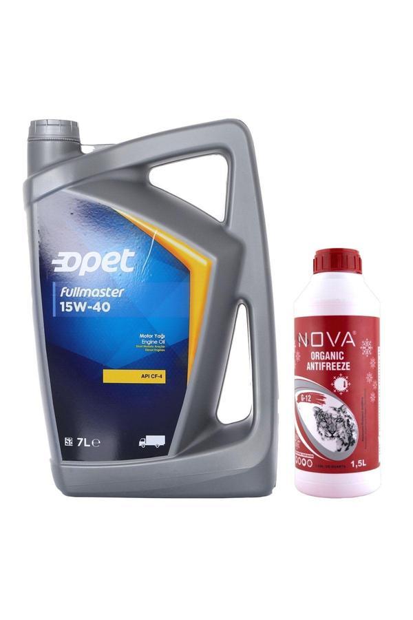 Opet Fullmaster 15W-40 Dizel Motor Yağı 7 L Apı:Cf-4 + 1500 Ml Antifriz - Image 1