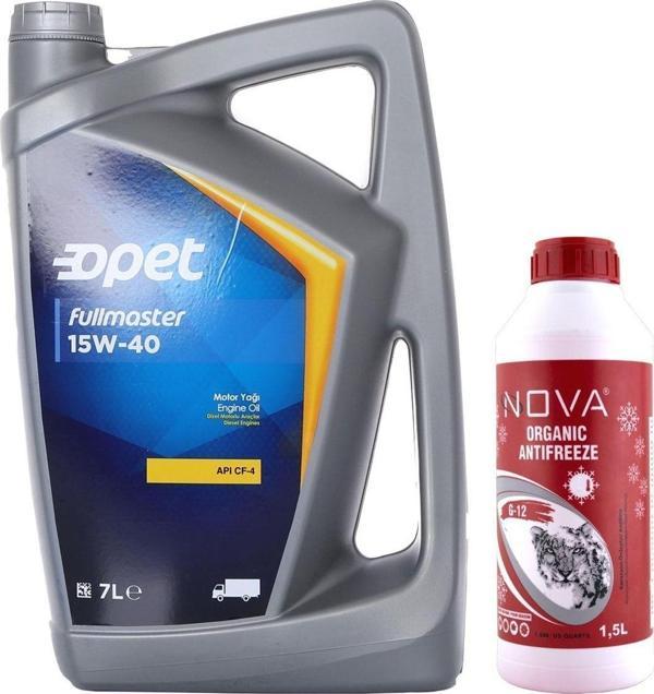 Opet Fullmaster 15W-40 Dizel Motor Yağı 7 L Apı:Cf-4 + 1500 Ml Antifriz - Image 1