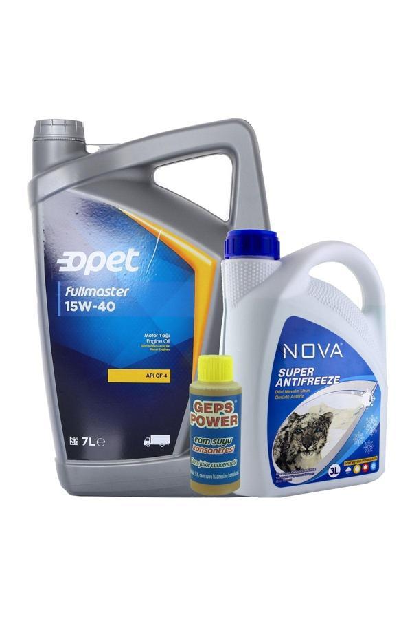 Opet Fullmaster 15W-40 Dizel Motor Yağı 7 L Apı:Cf-4 + 3 L Antifriz - Image 1