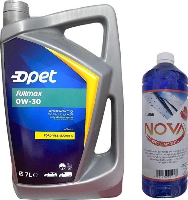 Opet Fullmax 0W-30 Acea C2 Dpf Motor Yağı 7 L + 1Lt Cam Suyu - Image 1