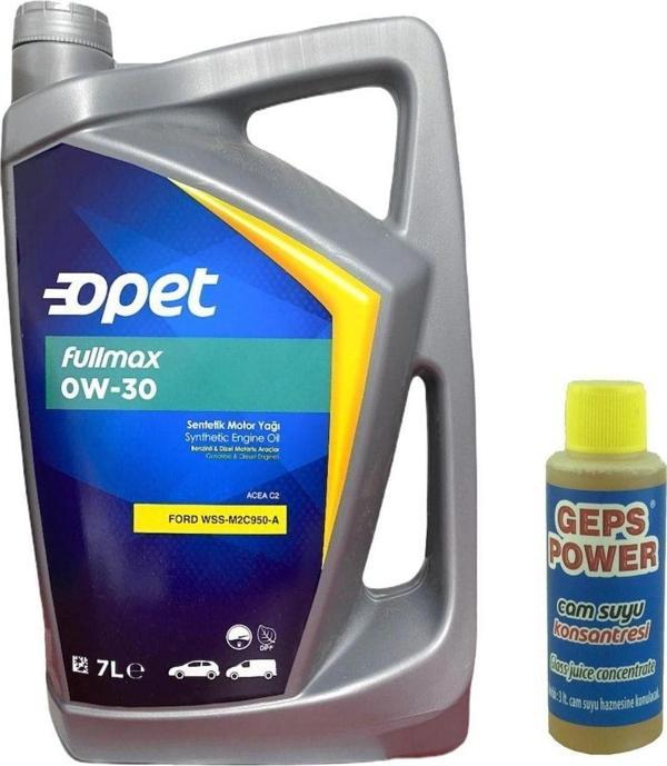 Opet Fullmax 0W-30 Acea C2 Dpf Motor Yağı 7 L + 80Ml Cam Sabunu - Image 1