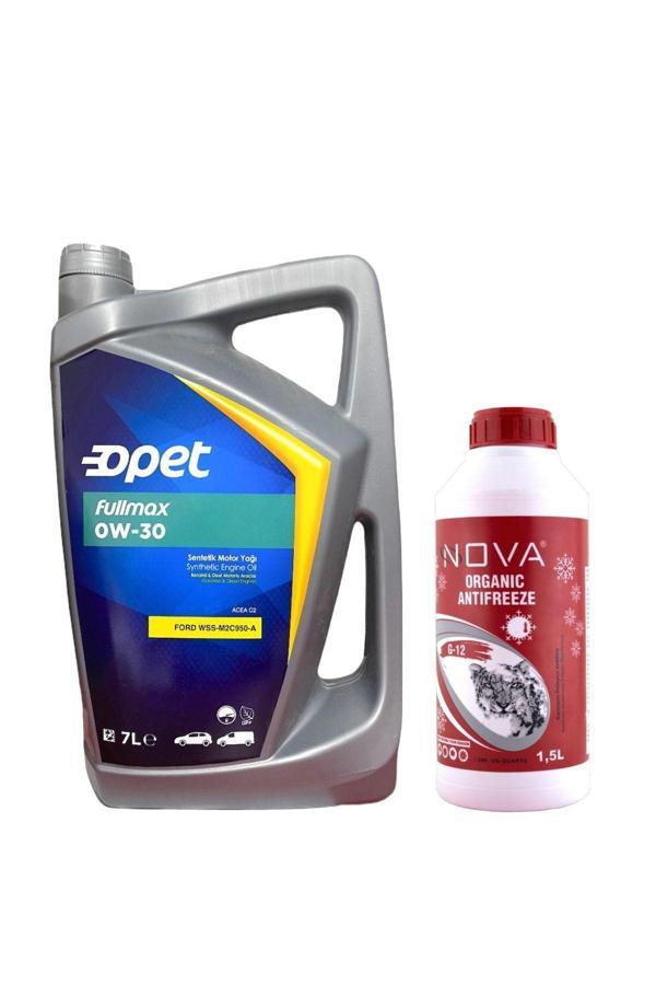 Opet Fullmax 0W-30 Acea C2 Dpf Motor Yağı 7 L +1500 Ml Antifriz - Image 1