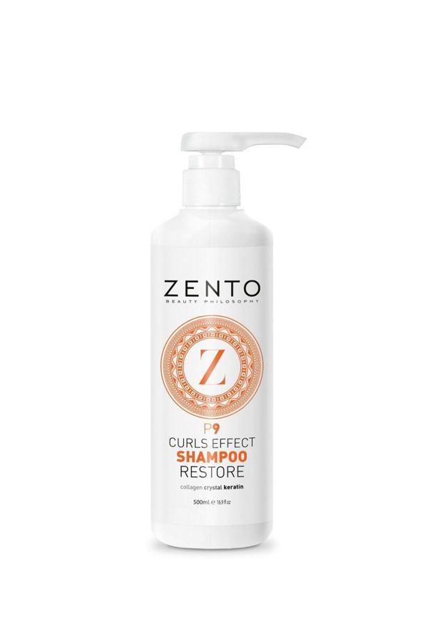 Zento P9 Curls Effect Bukle Belirginleştirme Etkili Saç Bakım Şampuanı 500 Ml - Image 1