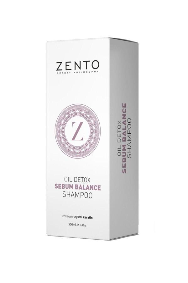 Zento Oıl Detox Sebum Balance Yağlı Saçlar İçin Bakım Şampuanı 500 Ml - Image 1