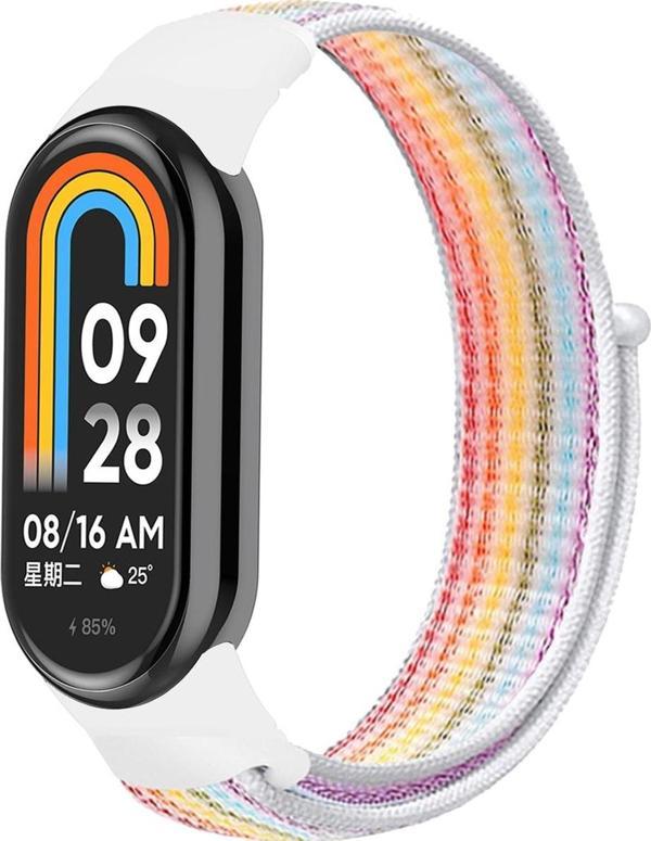 Coverzone Xiaomi Mi Band 8 Akıllı Bileklik Ile Uyumlu Kordon Bilekli Kumaş Kayış Spor Bileklik Kaliteli Örme - Image 1