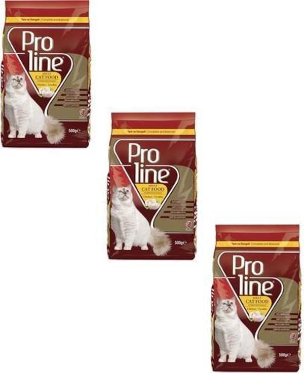 Proline Chicken Tavuklu Kedi Maması 500 gr (3 Adet) - Image 1