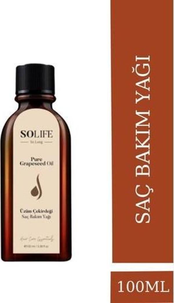 Solife Üzüm Çekirdeği Saç Bakım Yağı 100 ml - Image 1