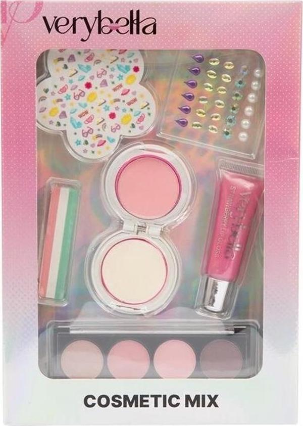 VRB83000 Very Bella Güzellik Seti (saç tebeşiri+far+yüz boyası+lip gloss+sticker - Image 1