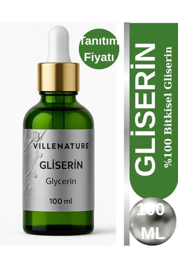 Villenature %100 Bitkisel Gliserin Yağı 100 Ml Cam Damlalıklı Şişe - Image 1