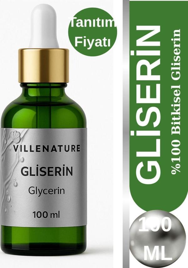 Villenature %100 Bitkisel Gliserin Yağı 100 Ml Cam Damlalıklı Şişe - Image 1