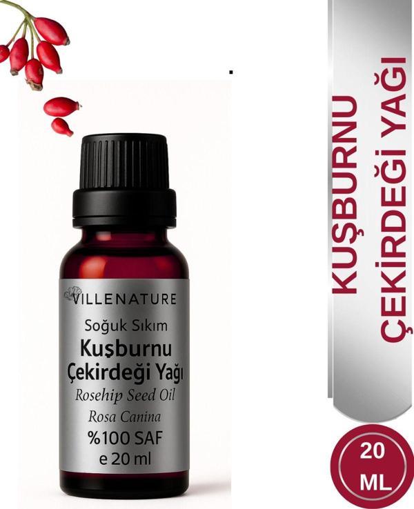Villenature Soğuk Sıkım Kuşburnu Çekirdeği Yağı 20 Ml - Image 1