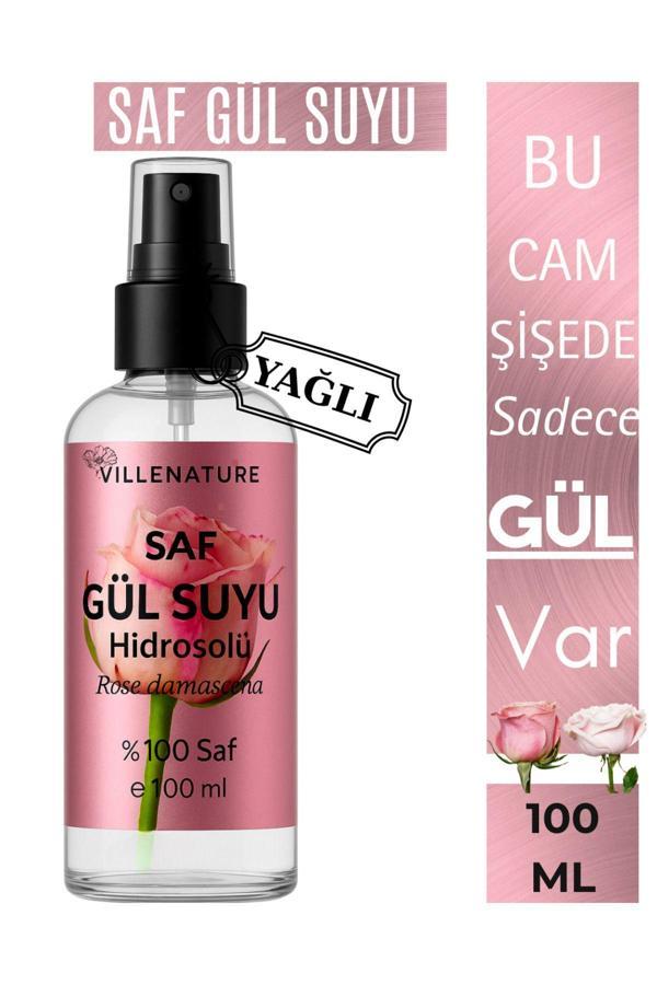 Villenature Saf Gül Suyu Hidrosolü ,Tam Gül Suyu , Yağı Alınmamış Gülsuyu - Image 1