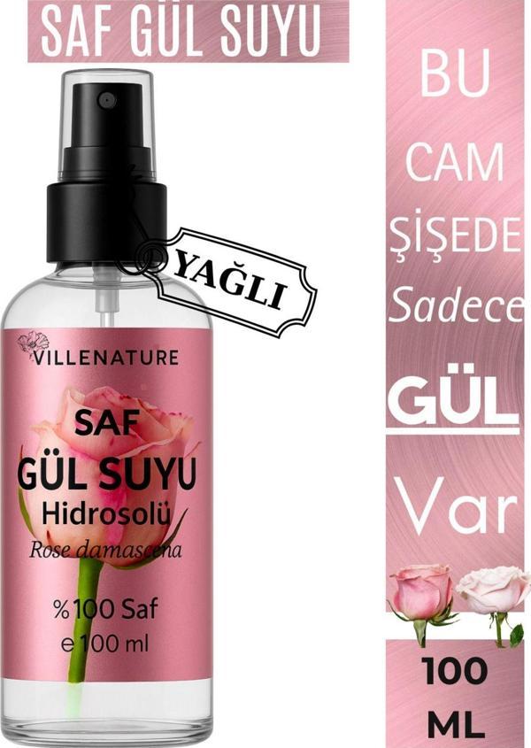 Villenature Saf Gül Suyu Hidrosolü ,Tam Gül Suyu , Yağı Alınmamış Gülsuyu - Image 1