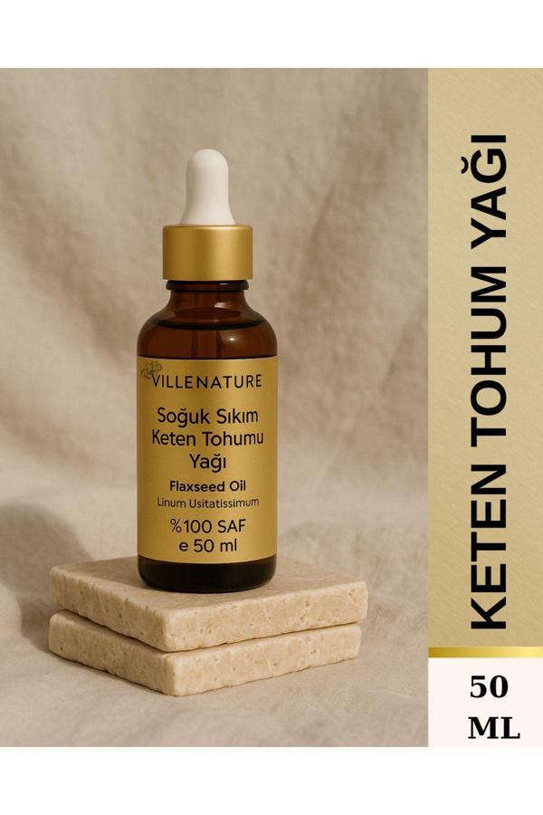Villenature Soğuk Sıkım Keten Tohumu Yağı 50 Ml - Image 1