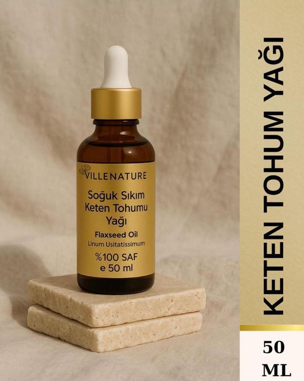 Villenature Soğuk Sıkım Keten Tohumu Yağı 50 Ml - Image 1