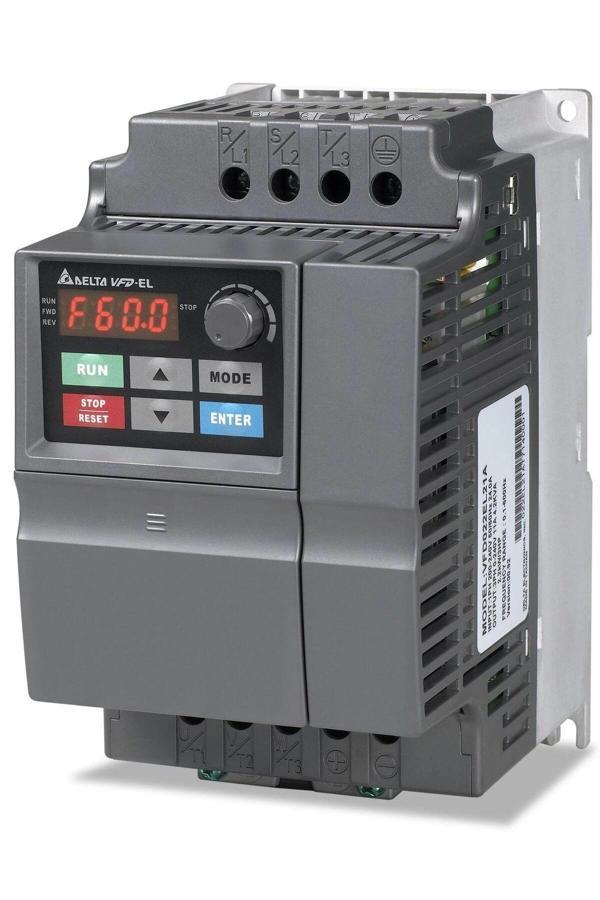 Delta VFD007EL43A | Delta VFD-EL Serisi 0,75 kW 3 Faz 400 VAC Hız Kontrol Cihazı - Image 1