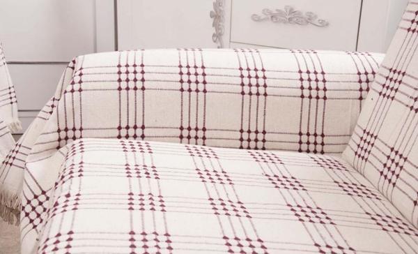 Buldan Pamuklu Maxi Koltuk-Çekyat Örtüsü (180x300) - Bordo - 180x300cm - Image 1