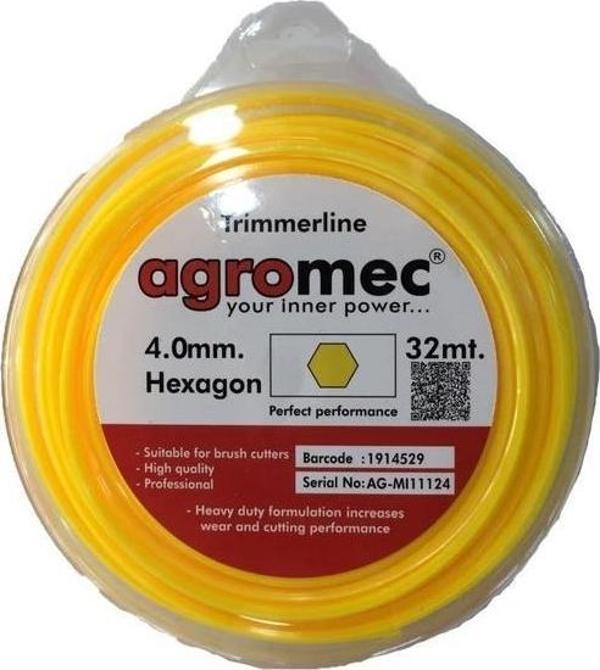 AGROMEC Motorlu Tırpan Misinası 4mm 6 köşe - Image 1