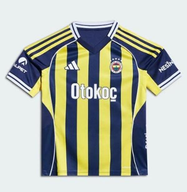 Fenerbahçe Orijinal Lisanslı Fenerbahçe 2025/26 Çubuklu Jr Forma - Image 1