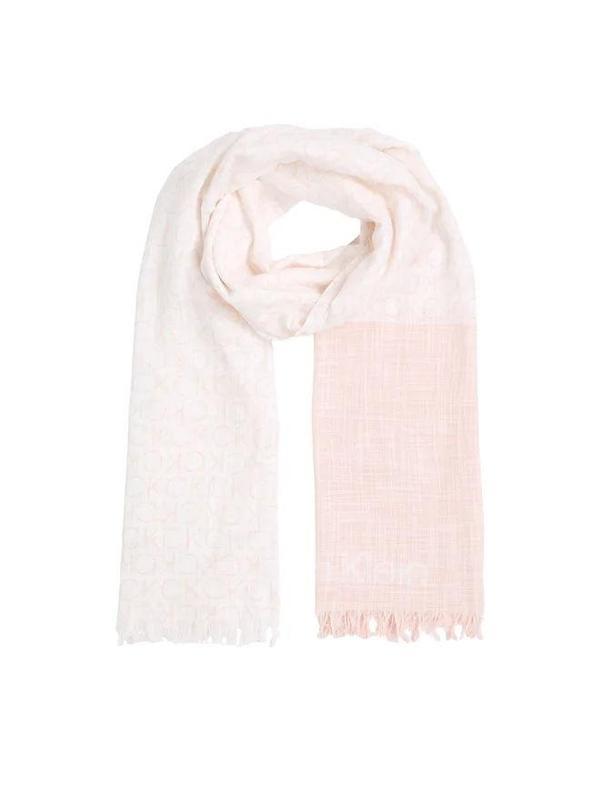 Calvin Klein MONOGRAM COTTON GAUZE STOLE Kadın  Şal K60K612979-TCF - Image 1