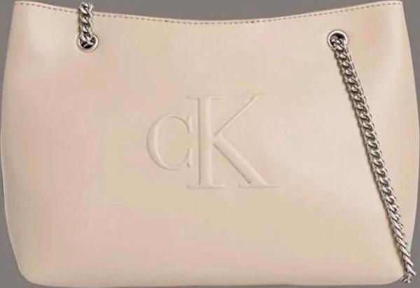 Calvin Klein SCULPTED CHAIN SHOULDER BAG Kadın  Omuz Çantası LV04K3163G-PBF - Image 1