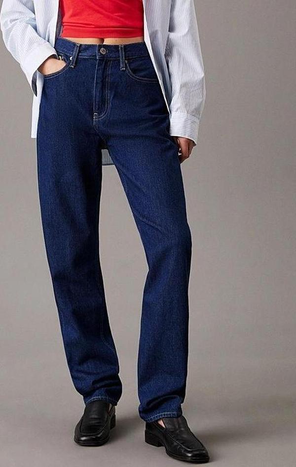 CK Jeans AUTHENTIC SLIM STRAIGHT Kadın  Jeans J20J225138-1AP - Image 1
