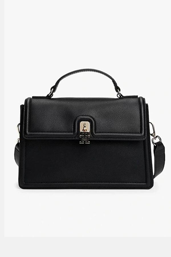 Tommy Hilfiger TH ETERNITY MINI SATCHEL Kadın  El Çantası AW0AW17176BDS - Image 1