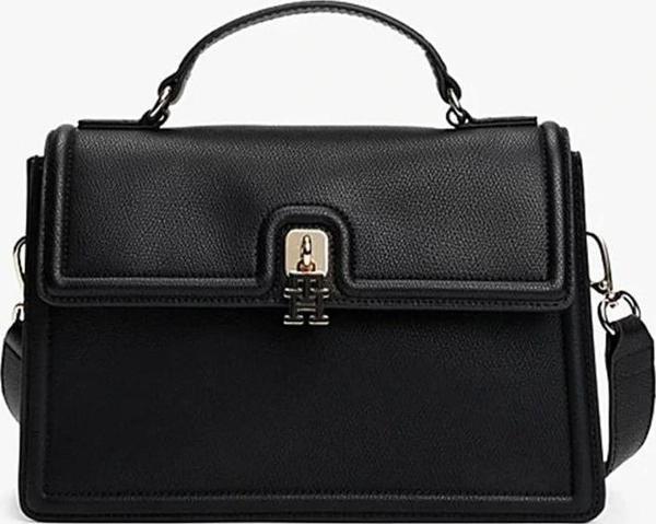Tommy Hilfiger TH ETERNITY MINI SATCHEL Kadın  El Çantası AW0AW17176BDS - Image 1